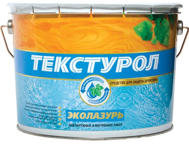 Деревозащитное средство Текстурол Эколазурь Махагон Лакра, 10л