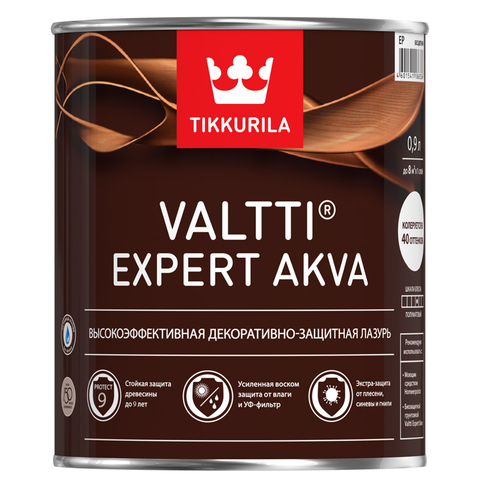 Антисептик VALTTI EXPERT AKVA белый дуб 9,0л Тиккурила