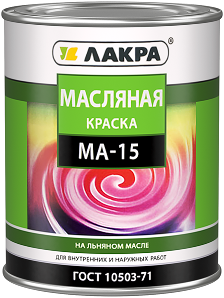 Краска для дерева и металла Лакра МА-15 синяя 1,9кг