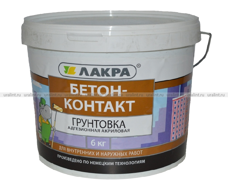 Грунтовка Бетон-контакт Лакра, 6кг