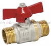 Кран шаровой 1/2" НР/НР бабочка I-TECH СТАНДАРТ 150/5