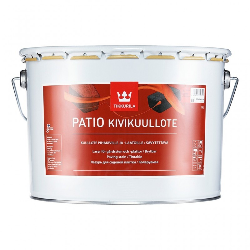 Лазурь для садовой плитки Tikkurila Patio ЕК, 2,7л
