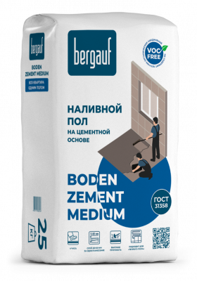 Boden Zement Medium 25кг вправо