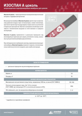 Изоспан A цоколь